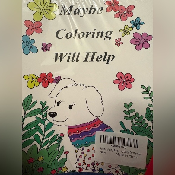 Other - New- Coloring Book Set of 2 forWomen Relaxing Funny Coloring Books inspirational